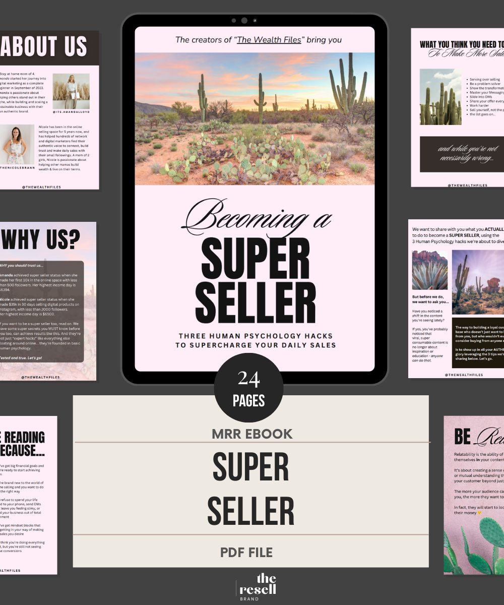 Super Seller eBook | MRR | How to Make Super Sales with Digital Marketing